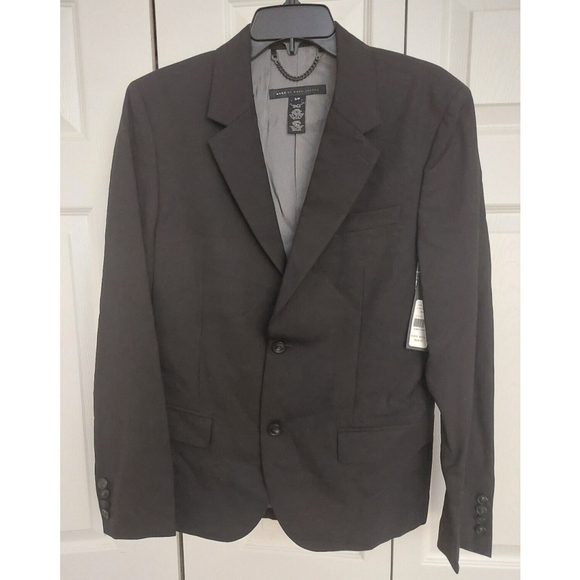 Marc by Marc Jacobs Black Lined Wool Blazer Suit Jacket Sz S/P Small NWT $448 - Picture 1 of 14